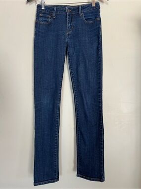 Levi’s Demi Curve Size 26 Blue Slim Straight Jeans Stretch Denim Mid Rise